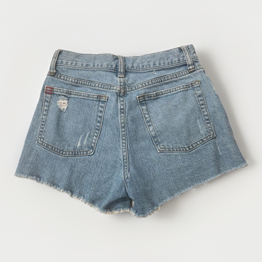 Urban Outfitters BDG Women's High Rise Raw Hem Denim Jean 3" Shorts Size 25 - Picture 8 of 8